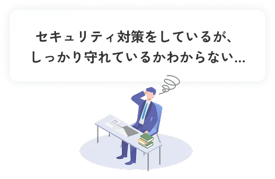 セキュリティ対策をしているが、しっかり守れているかわからない…